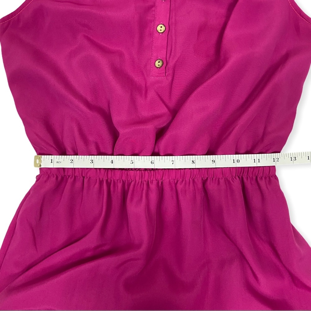 Merona Color Block Elastic Waist Dress XS Pink Orange - Picture 4 of 6
